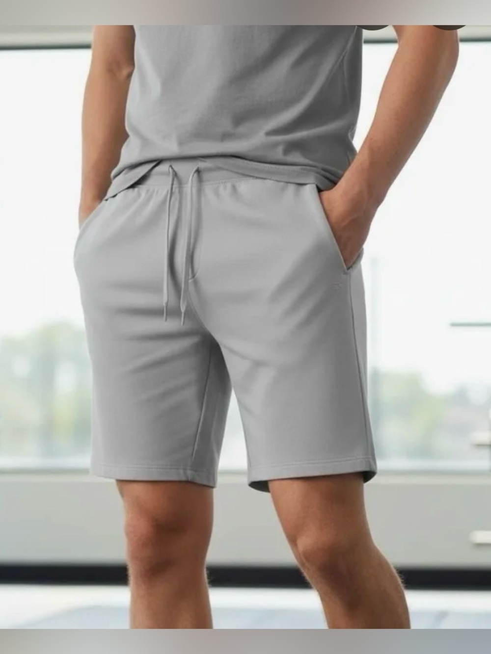 NWT Cozy Earth Men’s Light Gray Bamboo Classic Lounge Pajama Shorts - Size S